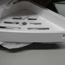 Sotfamily Plastic Shower Caddy Corner (For 90° Only), 4 Pack Adhesive Corner Shower Shelves for Bathroom Organizers and Storage, White