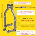 Square Hole Drill Bit Adapter for Drill Machine Accessory, Easy Installation and Disassembly, Mortising Attachment for Drill Press, Woodworking Mortise Machine, Tenon Drill Bits Fixing Bracket.