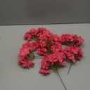 Yunsailing 100 Pcs Artificial Hydrangea Flowers Hydrangea Flower Heads with Stems Silk Faux Hydrangea Flowers for Wedding Centerpiece Fake Bouquet Home Indoor Garden Party Decoration (Rose Red)