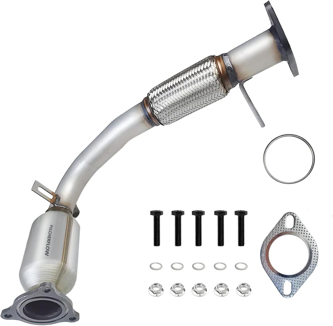 PULCHERFLOW Front Converter Compatible with 2010-2014 Chevrolet Equinox 2.4L / 2012-2015 Chevy Captiva Sport 2.4L / 2010-2014 GMC Terrain 2.4L High Performance (EPA Compliant)