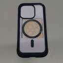 Miracase Magnetic for iPhone 15 Pro Case [Compatible with MagSafe] Full-Body Phone case with Built-in Glass Screen Protector& Camera Protector, Military Drop Proof 15 Pro Cover 6.1 inch, Storm Blue