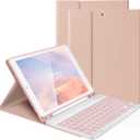 LAMA Keyboard Case for 10.2 inch iPad, Wireless Case with Keyboard with Pencil Holder for iPad 10.2&10.5 inch(9th 2021/ 8th 2020/ 7th Generation 2019, iPad Air 3 2019, iPad Pro 2017), PK