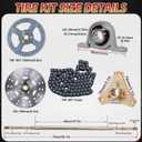 29 Inch Go Kart Rear Axle Kit, 740mm DIY Live Axle Kit with Wheels