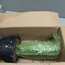 Artificial Fern Hanging Basket Plant 25" Boston Ferns 31 Leaves Greenery Plants with Rattan Pot for Outdoors & Indoor Fake Fern Bush Plant in Pot for Patio Entrance Porch Garden Decor Dusty Green