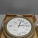 La Crosse Technology 404-18027-INT 18-inch Indoor/Outdoor Tan Atomic Analog Wall Clock