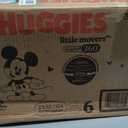 Huggies Size 6 Baby Diapers, Little Movers HuggFit 360 Baby Diapers with 360 Waistband, Size 6 (35+ lbs), 108 Count (2 Packs of 54)