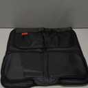 Car Seat Protector - Seat Protection Mat - Thick Padding - Durable, Waterproof Fabric, Leather Reinforced Corners & 3 Pockets for Handy Storage Black (1 Standard Black)