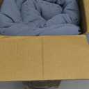 ROARINGWILD Blue Twin Size Quilt Bedding Sets with 1 Pillow Sham, Lightweight Soft Bedspread Coverlet, Quilted Blanket Thin Comforter Bed Cover for All Season, 2 Pieces, 68x90 inches