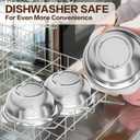 Stainless Steel Colander for Kitchen, Stainless Steel Strainer, Pasta Strainer for Spaghetti Fruit Vegetable Cooking Food, 3 Pcs Strainers and Colanders(2QT, 3QT, 5QT), Dishwasher Safe, Kitchen Gift