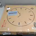 24'' Extra Large Farmhouse Wall Clock, Vintage Wall Clock with Metal Frame for Living Room, Dining Room, Bedroom, Office Decor. (Wooden Centre)