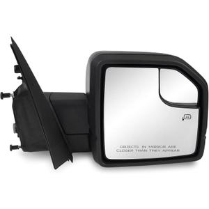 Right Passenger Side Door Mirror Assembly Compatible with Ford F150 2015-2020 with Turn Signal, Power Heated, Blind Spot Glass Replaces FL3Z17682CB (6 Pins)
