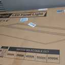 YXL 2 Pack 2x4 LED Flat Panel Light Drop Ceiling Light Fixture, 9576LM, 5CCT LED Drop Ceiling Office Light, 72W/60W/50W/40W/30W Selectable,6500K/5000K/4000K/3500K/3000K,Dimmable 0-10V,ETL