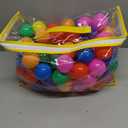 Hovenlay Ball Pit Balls Phthalate Free BPA Free Crush Proof Plastic - 7 Bright Colors in Reusable Play Toys for Kids with Storage Bag