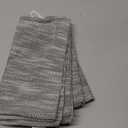 Bloomingville Bloomingville Woven Cotton Slub Dish Cloths, Black and White, Set of 3