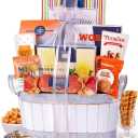 Broadway Basketeers Sympathy Gift Basket Premium Condolence Care Package for Families, Friends & Loved Ones Bereavement Gift Basket for Funerals, Memorials & Kosher Shiva