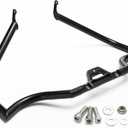 MoKitDora Meathook Crash Bar Engine Highway Guard for 2018-Later Harley Softail Low Rider Sport Glide Street Bob Heritage Fat Bob Fat Boy Breakout Silm Models, Gloss Black