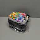 Caliart Alcohol Markers Brush Tip - 121 Colors Dual Tip Art Markers Set for Adult Coloring Books Artist Drawing Illustration Sketching, with Case Permanent Alcohol Based Colored Chisel & Brush Pens