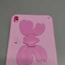 VOFUOE for iPad A16 Case 11th Generation 2025 11 Inch, for iPad 10th Generation Case 2022 10.9 Inch for Kids Girls with Sweet Bow Stand Shoulder Strap Pencil Holder Hard Cover-Pink &Hot Pink Bow