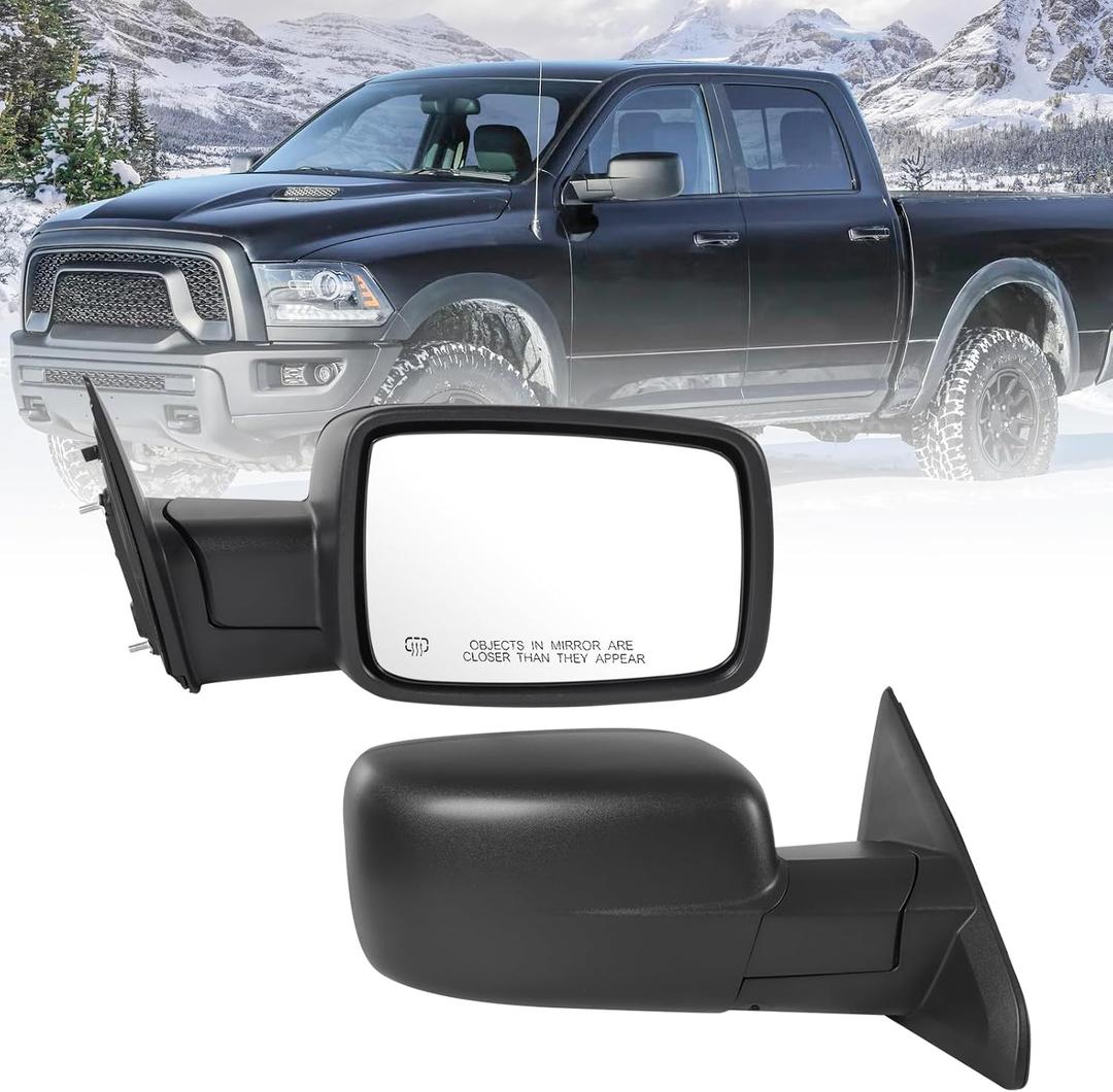 Right Passenger Side Mirror Compatible with Ram 1500 2014-2018 (5Pins)
