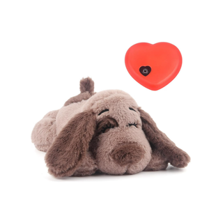 Beverly Shark Puppy Heartbeat Toy Dog Anxiety Relief Calming Aid Puppy Heartbeat Stuffed Animal Behavioral Training Sleep Aid Comfort Soother Plush Toy for Puppies Cats