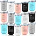 15 Pcs Team Gifts Bulk Teacher Appreciation Gifts Thank You Coffee Mugs for Employee Coworkers Nurse Staff Double Walled Stainless Steel Tumbler Inspirational Cups (Cohesion,Neutral)
