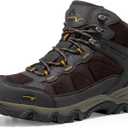 NORTIV 8 Men's Waterproof Hiking Boots Outdoor Mid Trekking Lightweight Mountaineering Shoes Paladin (10, Brown)