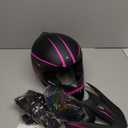 Youth Kids Motocross Helmet, Adult ATV Dirt Bike Helmet, Off-Road BMX 4-Wheeler Full Face Motorcycle Helmet W/Goggles Gloves & Mask, DOT Approved, Pink, L