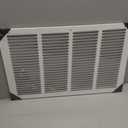 16"W x 16"H [Duct Opening Size] Steel Return Air Grille, Air Return Vent Cover for Ceiling and Sidewall - HVAC Air Vent Covers - [Outer Dimensions: 17.75"W x 17.75"H]