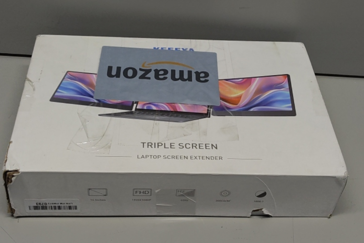 KEFEYA 15.6" Laptop Screen Extender, Includes Power Bank, FHD 1080P IPS Triple Laptop Monitor Extender for 13-17" Laptops, Plug & Play with HDMI/USB-A/TYPE-C/Hub, Compatible with Windows, Mac, Android