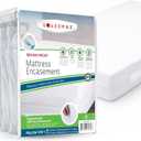 Guardmax Jersey Knitted Full Zippered Mattress Encasement - Waterproof & Bed Bug Proof Mattress Protector - Comfortable, Soft, and Noiseless Zippered Bedding - Dust Mite Proof (54 x 75 x 12)