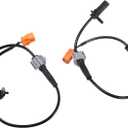Motoforti Rear Left Right ABS Wheel Speed Sensor, for Acura TL 2004-2008, Rubber, No.57470SEPA01/57475SEPA01, Black, 2 Pcs