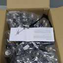 100FT Outdoor G40 LED Globe String Lights Dimmable Waterproof Shatterproof Patio Lights with 104 Bulbs Connectable Commercial Hanging Light for Christmas Patio House Backyard Balcony Party(Black) (100FT-100 Sockets-Warm White)