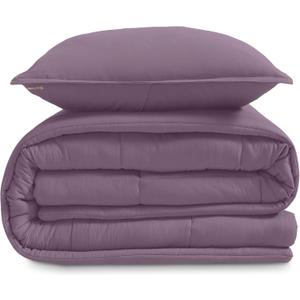 UGG Leonora Comforter Set with 1 Pillow Sham Lightweight Down Alternative Blanket All Season Washable and Hypoallergenic Bedding for College Apartment or Dorm Essentials, Twin/Twin XL, Purple Shadow