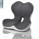 Memory Foma Car Seat Cushion Reducing Sciatica Pressure, Truck Driver Long Travel Hemorrhoid Pillow, Ergonomic Non Slip Wheelchair Cushions, Comfort Office Home Chair Back Pad