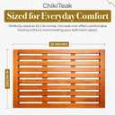 Teak Bath Mat, Teak Shower Mat, Non Slip Solid Wood Spa Mat