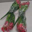Artificial Flower Heads, Plastic Fake Plants Hydrangea Faux 24pcs