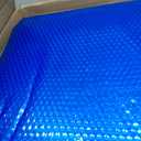 Solar Pool Cover 18 ft Round for 6-24ft Above Ground Inground Pools, Hot Tub Spa Thermal Heating Bubble Wrap Covers, 12 Mil Heavy-Duty Circle Blue Floating Blanket Mat for Swimming Pools