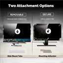 24 Inch 16:9 Computer Privacy Screen Filter, Anti Scratch Anti Spy Anti-Glare Blue Light Screen Protector for Desktop