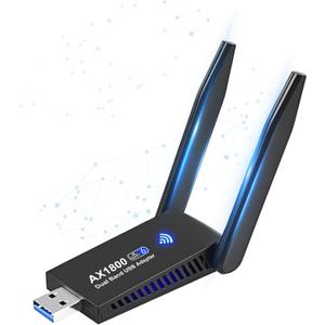 AX1800 USB WiFi 6 Adapter,Dual Band 2.4G/5G WiFi Dongle for Desktop PC, WPA3, MU-MIMO, OFDMA, Built in Driver Wireless Network Receiver Supports Windows 11/10