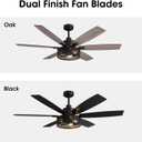 LuminFan 60 Inch Ceiling Fans with Lights and Remote Control, Farmhouse Ceiling Fan for Bedroom Living Room and Patio, Black Caged Ceiling Fan for Indoor and Outdoor