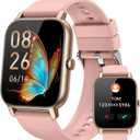 Smart Watches for Men Women(Answer/Make Call), Fitness Tracker Watch with Activity Counter/Sleep Monitor/ 110+ Sports Modes,Smart Watch for Android iPhone iOS Compatible (Pink, 1.83)