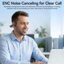 Open Ear Headphones with Mic,20H Bluetooth Headset with Microphone,5.4 Bluetooth Headphones with Noise Cancelling Mic,IPX5 Wireless Headset with Mic for Work,Zoom,Workout, Driving, Call