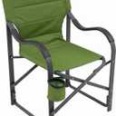 ALPS Mountaineering Camp Chairs for Adults - Comfortable Padded Polyester Fabric Over Sturdy Wide Aluminum/Steel Frame with Tall Back, Folds Flat (Cactus)