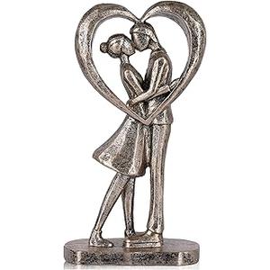 WUBIANJIE Couple Statue for Bedroom Decor,Romantic Couple Figurine,Gift for Weddings Valentine's Day and Anniversaries Decoration Figurine for Girlfriend,Bridal Shower,Engagement Gifts for Couples