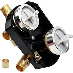 R22000-WS Shower Valve for delta Faucet, Universal Diverter Valve for delta Trim Kit & Shower System, Integrated Diverter Rough In Valve Kit 3-Way 6-Setting, Include Screwdriver Stops