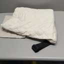 H.VERSAILTEX Chair Slipcover Reversible Chair Cover Water Resistant Couch Cover Washable Chair Cover Non-Slip Fabric Furniture Protector with Elastic Strap for Pets(Armchair, Ivory/Beige)