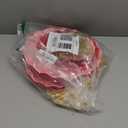 DEAYOU 4 Pack 3 Tier Cupcake Stand, Plastic Dessert Stand Display Tower, Tiered Cake Stands Serving Trays with Gold Rod, Pastry Rack Holder Platter for Buffet, Party, Wedding, Home Decor, Pink, Red