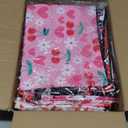 48 Pcs Easter Makeup Bags Bulk Canvas Cosmetic Bags, Cute Bunny Egg Toiletry Zipper Pouches, Portable Travel Organizer, Party Favors, Gifts for Women