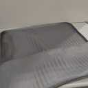 Dog Food Mat 36"x24", Waterproof Pet Feeding Mat with Diversion Grooves and Raised Edges, Large Non-Slip Dog Bowl Mat for Food and Water, Cat Food Mat for Floors, Easy to Clean, Grey