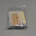 Candle Wick 6 in 100 Pcs with 100 Pcs Wick Stickers and 10 Pcs Candle Wick Holders, Cotton Candle Wicks for Candle Making for Soy Wax, Beeswax, Coconut Wax